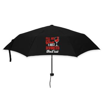Divorce Wine Divorce Party - Umbrella (small) - black - Front