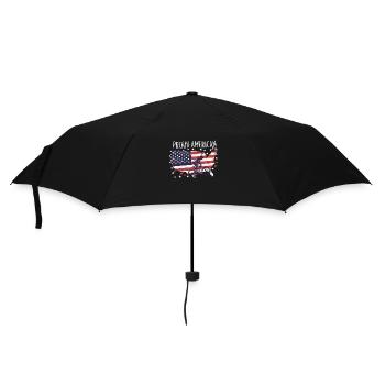 American Flag Downhill - Umbrella (small) - black - Front