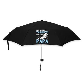 Mein bester tauchbuddy nennt mich Papa - Regenschirm (klein) - Schwarz - Vorne