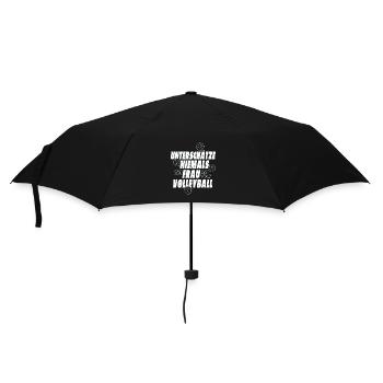 Joueur de volleyball - Volleyball Beach volleyball - Parapluie standard - noir - Devant
