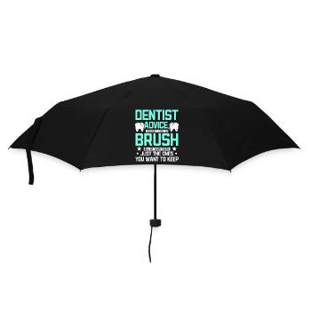 Drôle de conseils de dentiste - Parapluie standard - noir - Devant