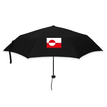 Drapeau officiel du Groenland Greenlanders Country Pride - Parapluie standard - noir - Devant