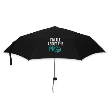 Mir Geht Es Um Das PR Leben Public Relations Beruf - Regenschirm (klein) - Schwarz - Vorne