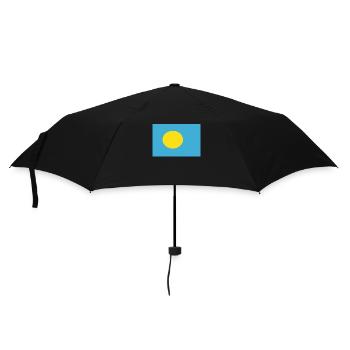 Official Palau Flag Palauan Country Pride - Umbrella (small) - black - Front