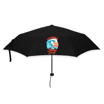 Santa Cruz California Waves Surf Beach - Umbrella (small) - black - Front