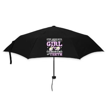 Let this girl show you how to fix teeth - Umbrella (small) - black - Front