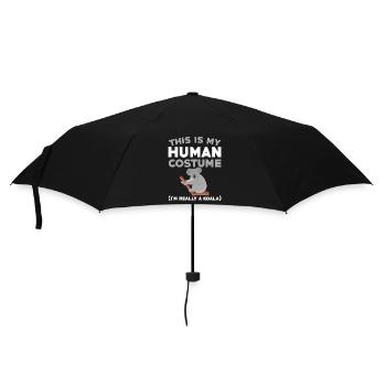 Drôle de costume de koala - Parapluie standard - noir - Devant