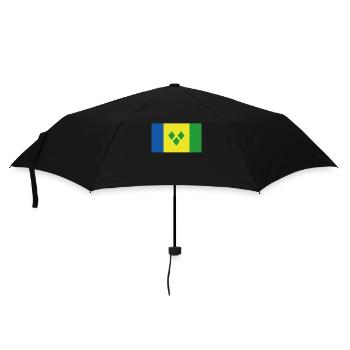 Drapeau officiel de Saint-Vincent Pays Vincentien - Parapluie standard - noir - Devant