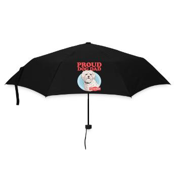 Coton de Tuléar Papa Chiens Chien Propriétaire Cadeau - Parapluie standard - noir - Devant