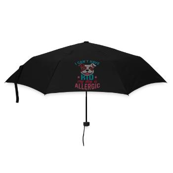Mein Hundist Allergisch gegen Kinder - Regenschirm (klein) - Schwarz - Vorne