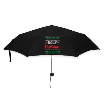 Ugly Christmas - This Is My Ugly Christmas Sweater - Umbrella (small) - black - Front
