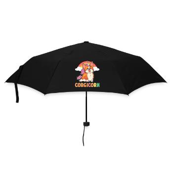 Corgicorn Welsh Corgi Unicorn Dog - Umbrella (small) - black - Front