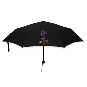 Funny Dog Lover Horoscope Sagittarius Zodiac Sign - Umbrella (small) - black - Front