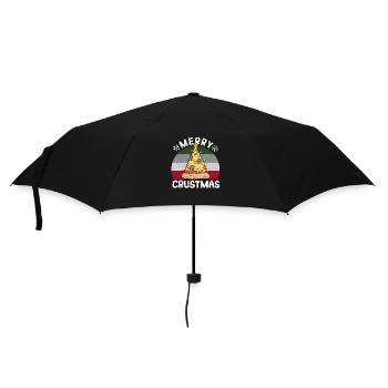 Pizza Christmas Tree Christmas Italian - Umbrella (small) - black - Front