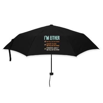 Flower whispering, gardener, flowers - Umbrella (small) - black - Front