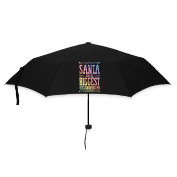 Santa Christmas - Regenschirm (klein) - Schwarz - Vorne
