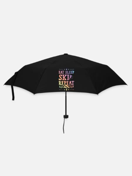Eat Sleep Ski Repeat - Umbrella (small) - black