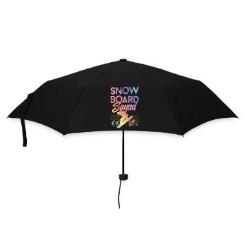 Snowboard Squad - Regenschirm (klein) - Schwarz - Vorne
