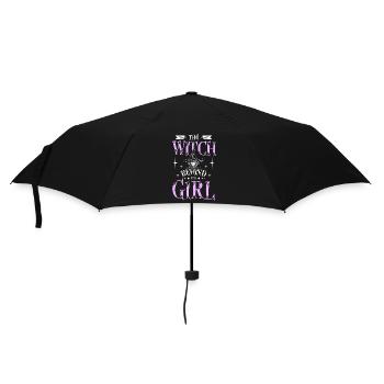 The witch behind the girl - Umbrella (small) - black - Front