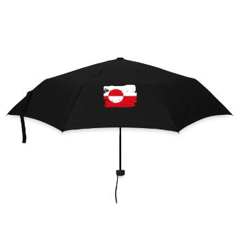 Official Greenland Flag Greenlanders Country - Umbrella (small) - black - Front