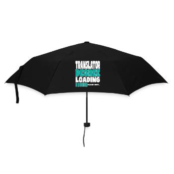 Un traducteur invite à la formation - Parapluie standard - noir - Devant
