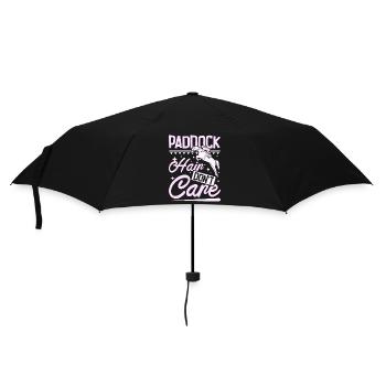 Les cheveux de paddock s’en fichent - Parapluie standard - noir - Devant