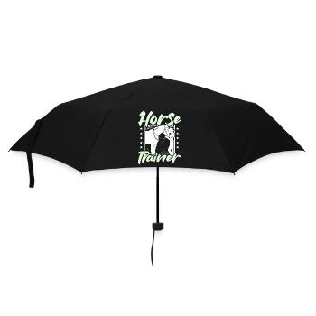 Horse trainer - Regenschirm (klein) - Schwarz - Vorne