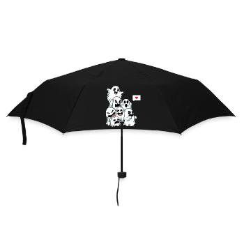Funny Halloween Cute Ghost Creepy - Umbrella (small) - black - Front
