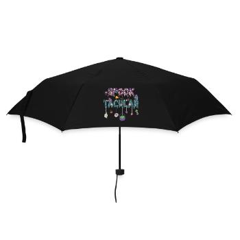 Spook Tacular Gespenstische Halloween - Regenschirm (klein) - Schwarz - Vorne