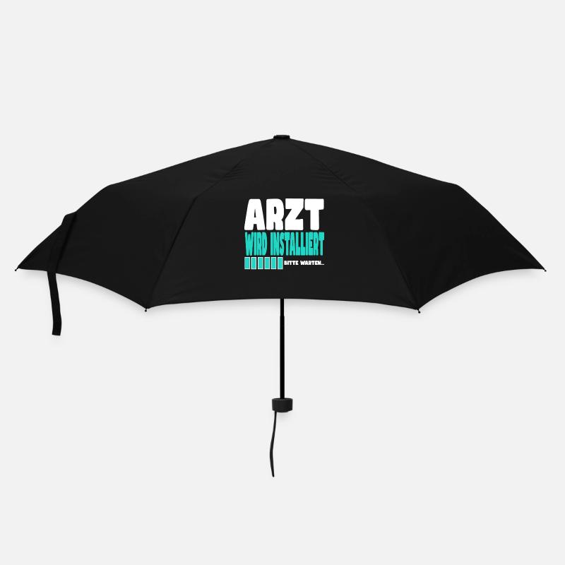 Arzt wird installiert - Regenschirm (klein) - Schwarz