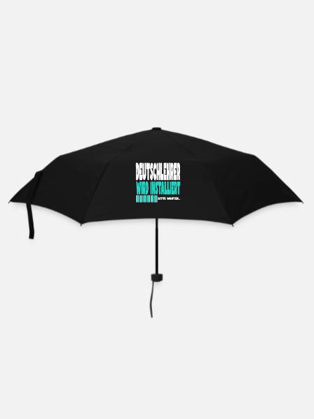 Deutschlehrer wird installiert - Regenschirm (klein) - Schwarz