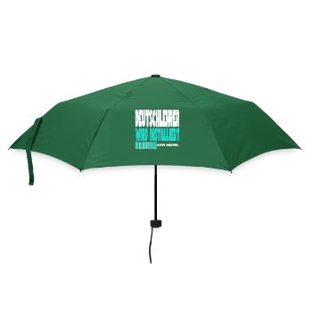 Deutschlehrer wird installiert - Regenschirm (klein) - Flaschengrün - Vorne