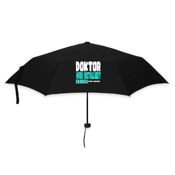 Doktor wird installiert - Regenschirm (klein) - Schwarz - Vorne