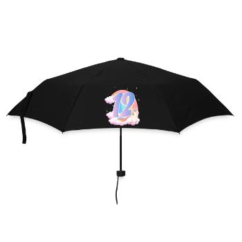 12 Unicorn Rainbow Clouds Little Pony 12. - Umbrella (small) - black - Front