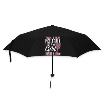 Pickleball Girl Ladies oui, je - Parapluie standard - noir - Devant