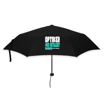 Optiker wird installiert - Regenschirm (klein) - Schwarz - Vorne