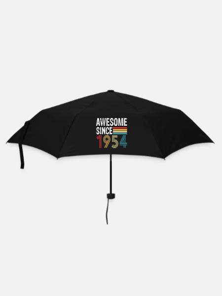 Awesome Since 1954 Geburtstag 1954 Vintage 1954 - Regenschirm (klein) - Schwarz