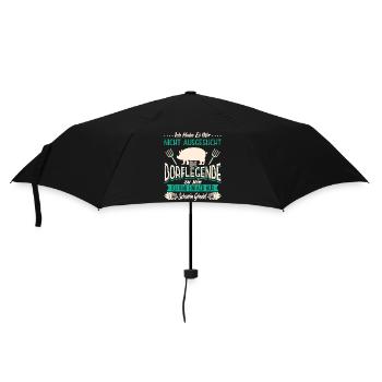 Dorflegende Dorf Männer Frauen - Regenschirm (klein) - Schwarz - Vorne