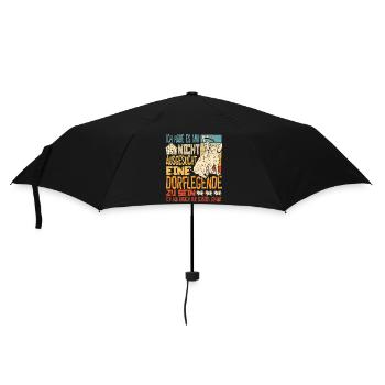 Dorflegende Dorf Männer Frauen - Regenschirm (klein) - Schwarz - Vorne