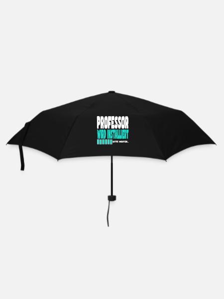 Professor wird installiert - Regenschirm (klein) - Schwarz