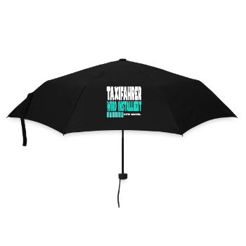 Taxifahrer wird installiert - Regenschirm (klein) - Schwarz - Vorne
