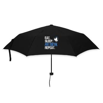 Zahnarzt Dental Geschenk Medizinstudent Zahnarzt - Regenschirm (klein) - Schwarz - Vorne