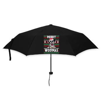 Cute Dog Pajama - Dalmatian Dog Lover Christmas - Umbrella (small) - black - Front