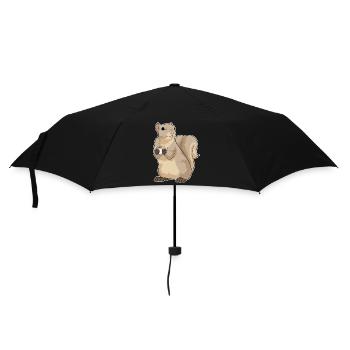 Squirrel Coffee Cup - Umbrella (small) - black - Front