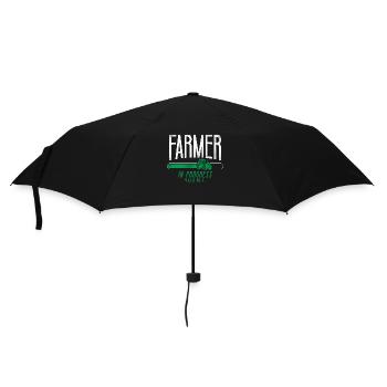 Farming Farmer Tractor Vintage - Umbrella (small) - black - Front