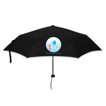 Nazar Böses-Augee-Schutzamulett Schmetterling - Regenschirm (klein) - Schwarz - Vorne