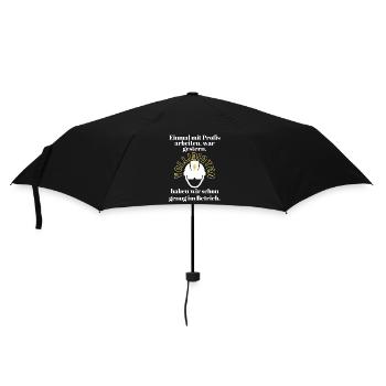 Baustelle Einmal mit Profis arbeiten ... - Regenschirm (klein) - Schwarz - Vorne