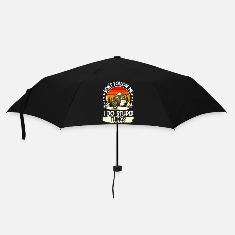 Motocross - Regenschirm (klein) - Schwarz