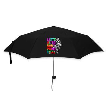 Lackierer Airbrush Fahrzeuglackierer Geschenk - Regenschirm (klein) - Schwarz - Vorne