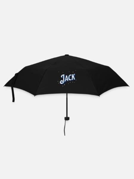 Jack Namen personalisiert - Regenschirm (klein) - Schwarz